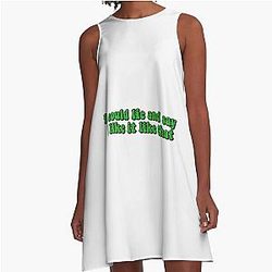 I Could Lie And Say I Like It Like That Perfect Gift Billie Eilish Gift A-Line Dress