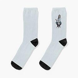 Billie Eilish Streetwear Illustration Sock