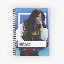 Billie Eilish True Blue Pantone Notebook