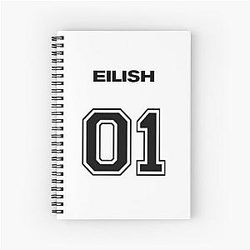 Billie Eilish Birth Year Black Notebook