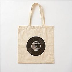 BILLIE EILISH VINYL ILLUSTRATION Cotton Tote Bag