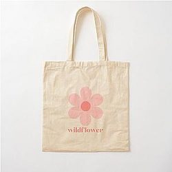 Wildflower vintage Billie Eilish Cotton Tote Bag