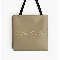 Happier than ever Billie Eilish Tote Bag