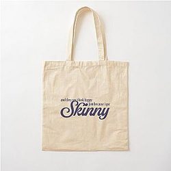 Billie Eilish Skinny Lyrics Cotton Tote Bag