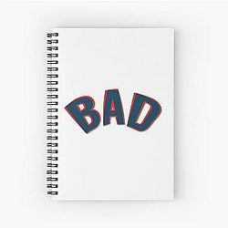 Bad: the Perfect Gift by Billie Eilish Spiral Notebook