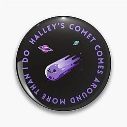 Halley's Comet Billie Eilish Sticker Pin