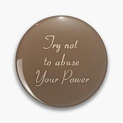 Try Not to Abuse Your Power Sticker - Billie Eilish
