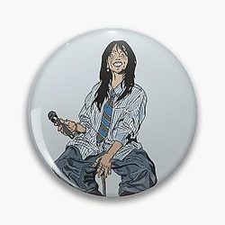 Billie Eilish Streetwear Illustration Pin
