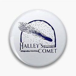 Halley's Comet Billie Eilish Merchandise Design Pin