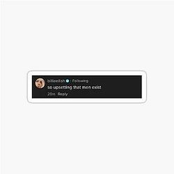 So Upsetting That Men Exist Billie Eilish Tweet