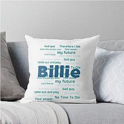 Billie Eilish her song titles Throw Pillow