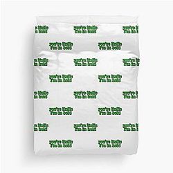 You're in italic I'm in bold Perfect Gift Billie Eilish Gift Duvet Cover