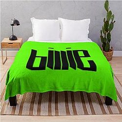 Neon Billie Eilish Art Throw Blanket