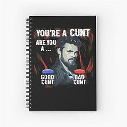 Men Women Billy Butcher Gift Don't Be A Cunt Spiral Notebook