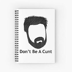 Don't be a dickhead Billy Butcher Quote Spiral Notebook