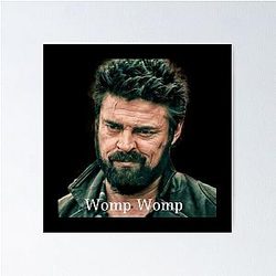 Hughie the Boys Billy Butcher Meme Poster
