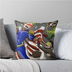 Homelander, Soldier Boy, Billy Butcher - The Boys Throw Pillow