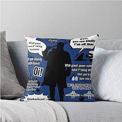 Billy Butcher Throw Pillow