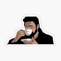Billy Butcher Sips Tea Sticker