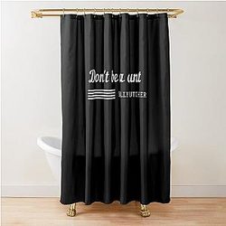 of Don't Be a Bad Guy. Billy Butcher Shower Curtain