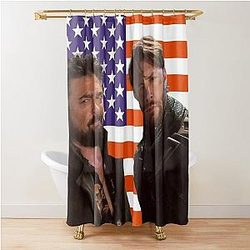 Soldier Boy Billy Butcher American Flag Shower Curtain