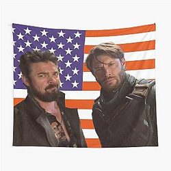 Soldier Boy Billy American Flag Tapestry