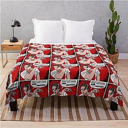 Billy Loomis Scream Movie Comic Art Throw Blanket