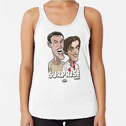 Billy Loomis and Stu Macher Racerback Tank Top