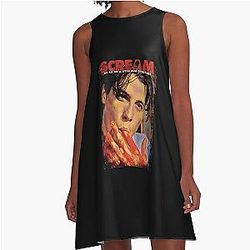 Scream Movie Billy Loomis Vintage A-Line Dress