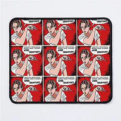 Billy Loomis Scream Movie Comic Adaptation Panel Art Mouse Pad