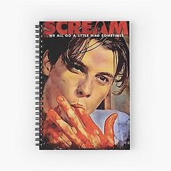 Scream Movie Billy Loomis Vintage Spiral Notebook