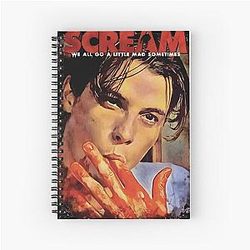 Scream Movie Billy Loomis Skeet Ulrich Spiral Notebook