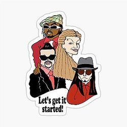 BLACK EYED PEAS FAN ART STICKER
