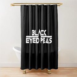 The Black Peas American Band Shower Curtain