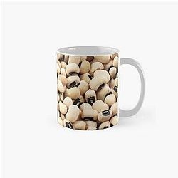 An extreme macro image of Black Eyed Peas Mug