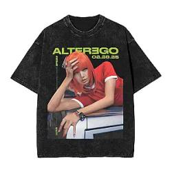 Blackpink T-shirts - LISA Alter Ego 2025 Oversized Washed T Shirt