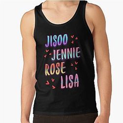 Blackpink Tank Tops - Blackpink name Tank Top RB0408