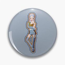 Blackpink Pins - Blackpink ROSÉ how You like that zepeto art Pin RB0408