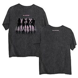 Blackpink New! Blackpink Shadow Girls Washed T-shirt