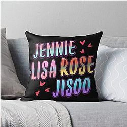 Blackpink Pillows - Blackpink name Throw Pillow Cover RB0408
