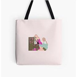 Blackpink Bags - ROSÉ ♡ PARK CHAEYOUNG On The Ground Piano Clip All Over Print Tote Bag RB0408