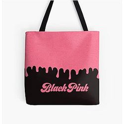 Blackpink Bags - Blackpink Ice Cream Dripping All Over Print Tote Bag RB0408