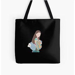 Blackpink Bags - Jisoo BlackPink x Selena Gomez Ice cream All Over Print Tote Bag RB0408