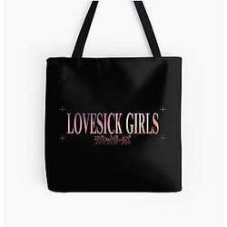Blackpink Bags - Lovesick Girls Blackpink All Over Print Tote Bag RB0408