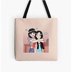 Blackpink Bags - Lisa and Jisoo All Over Print Tote Bag RB0408