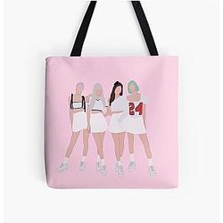 Blackpink Bags - BLACKPINK Ice Cream Artwork All Over Print Tote Bag RB0408