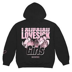 Blackpink Hooodies - Blackpink Lovesick Girls Pullover Black Hoodie