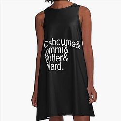Black Sabbath Hoodie A-Line Dress