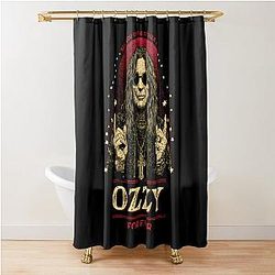 Rip Singer Legend Metal Vintage Black Ozzy Shower Curtain