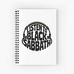 Listen to Black Sabbath Notebook